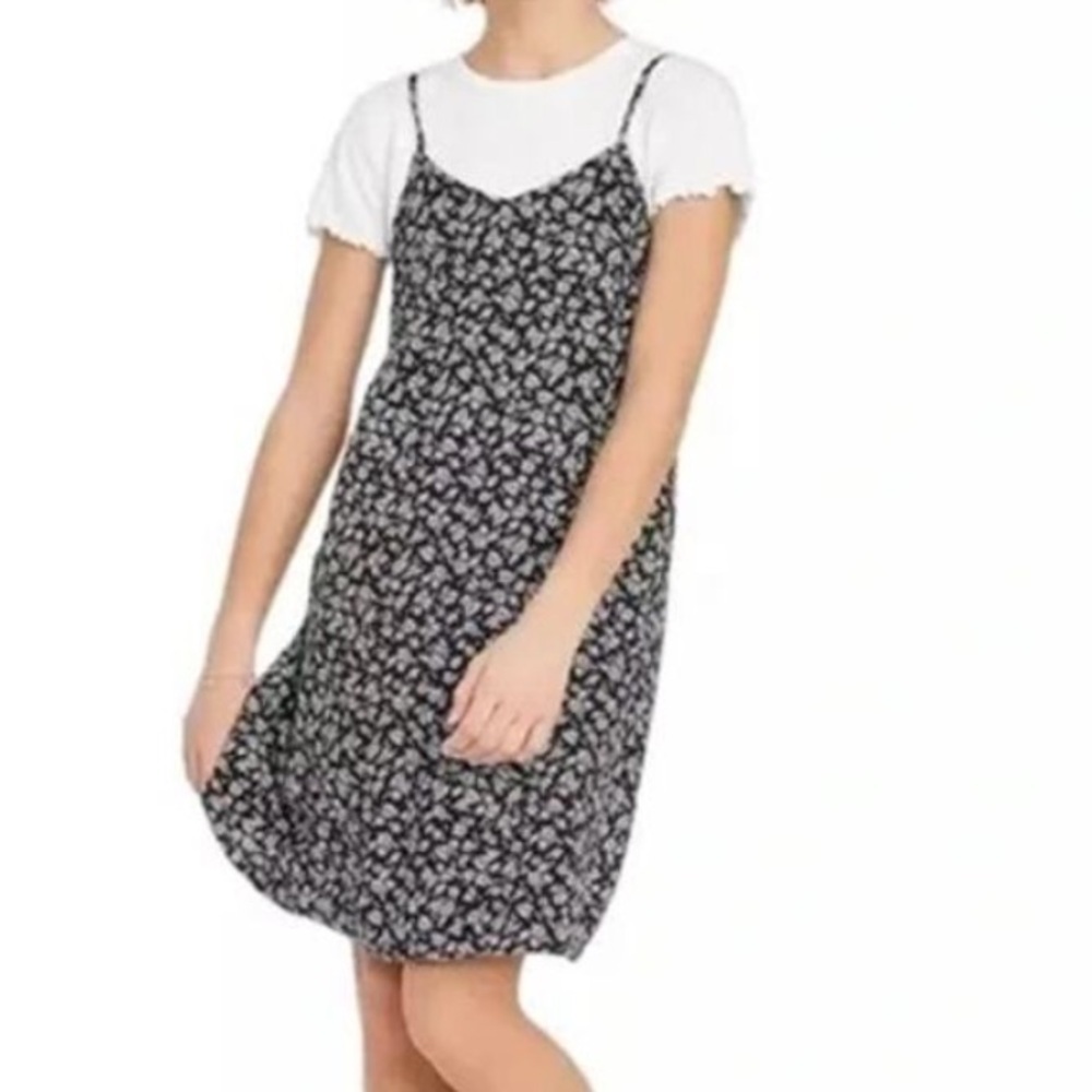 Art Class Flowered Dress w/turtle neck & sparkle ruffle tutu skirt Girl 10/12 - Picture 2 of 13